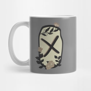 Gebo Rune Flowery Design Mug
